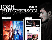 Tablet Screenshot of joshhutcherson.com